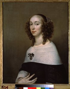 Porträt einer Dame von Adriaen Hanneman