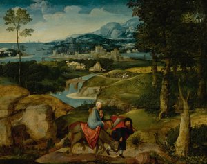 Landschaft mit der Flucht nach Ägypten
