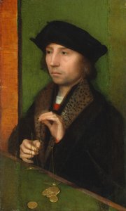 Mann wiegt Gold, ca. 1515-20
