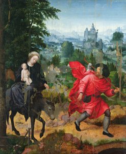Flucht nach Ägypten von Adriaen Isenbrandt or Isenbrant