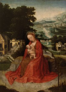 Die Rast auf der Flucht nach Ägypten, um 1520-30 von Adriaen Isenbrandt or Isenbrant