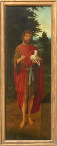 Heiliger Johannes der Täufer Flügel eines Triptychons, 1530er Jahre von Adriaen Isenbrant