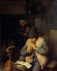 Ein Flötist, um 1660 von Adriaen Jansz. van Ostade