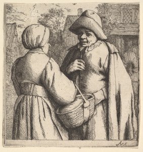 Gespräch auf der Straße, 1610-85 von Adriaen Jansz. van Ostade