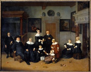 Familienporträt von Adriaen Jansz. van Ostade