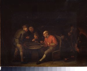 Flamen spielen Würfel von Adriaen Jansz. van Ostade