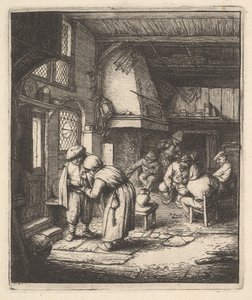Bauer bezahlt seine Rechnung von Adriaen Jansz. van Ostade