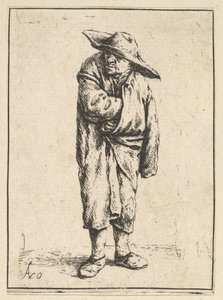 Bauer in seinen Umhang gehüllt, 1610-85