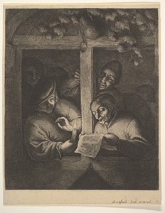 Sänger am Fenster, 1610-85 von Adriaen Jansz. van Ostade