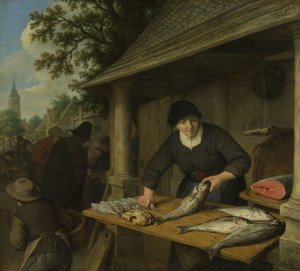 Die Fischverkäuferin