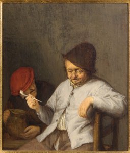 Der Raucher und der Trinker, ca. 1650 von Adriaen Jansz. van Ostade