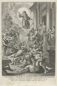 Hl. Franziskus von Paola heilt die Kranken von Adriaen Lommelin