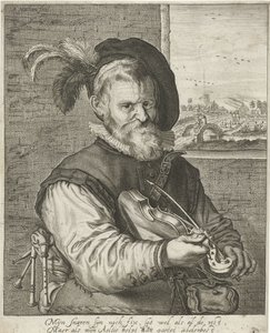 Alter Geigenspieler von Adriaen Matham