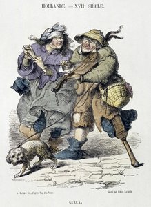 Gueux spielen Straßenmusik, Holland, 17. Jahrhundert