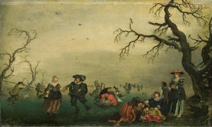 Eisläufer von Adriaen Pietersz van de Venne