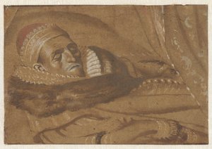 Prinz Maurits von Oranien auf seinem Sterbebett von Adriaen Pietersz van de Venne