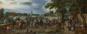 Prinzen Maurice und Friedrich Heinrich auf dem Pferdemarkt von Valkenburg