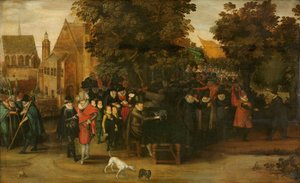 Satirische Darstellung der niederländischen Politik, um 1619-20 von Adriaen Pietersz van de Venne