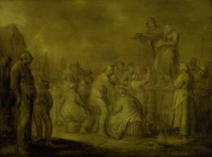 Straßensänger von Adriaen Pietersz. van de Venne