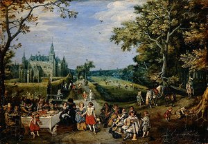 Das Gleichnis vom verlorenen Sohn von Adriaen Pietersz. van de Venne