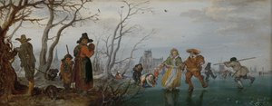 Wintervergnügen auf dem Eis, 1625 von Adriaen Pietersz van de Venne