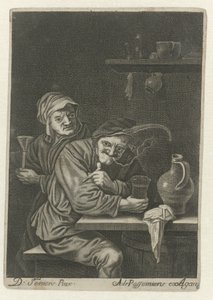 Rauchender Bauer in einer Herberge von Adriaen Possemiers