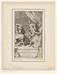 Allegorische Darstellung mit Vater Zeit, Merkur und Weisheit