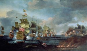 Die Schlacht von Lowestoft, 3. Juni 1665 von Adriaen van Diest