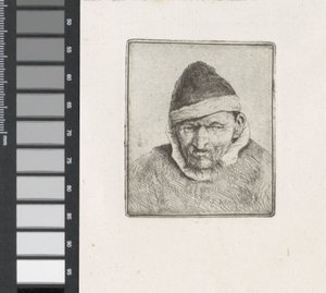 Büste eines Bauern mit Pelzmütze von Adriaen van Ostade