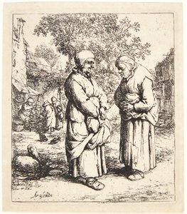 Die zwei Klatschbasen von Adriaen van Ostade