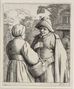 Mann und Frau im Gespräch von Adriaen van Ostade