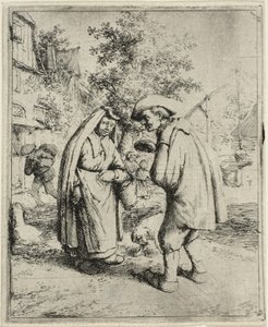 Mann und Frau im Gespräch