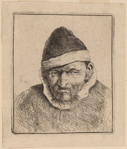 Bauer mit spitzer Mütze von Adriaen van Ostade
