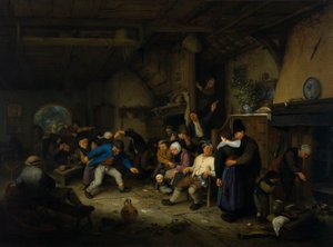 Bauern tanzen in einer Taverne