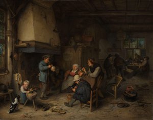 Bauern in einem Innenraum
