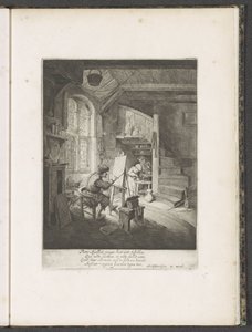 Maler in seinem Atelier von Adriaen van Ostade