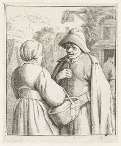 Frau und Mann im Gespräch von Adriaen van Ostade