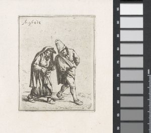 Spazierendes Bauernpaar von Adriaen van Ostade