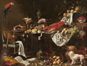 Bankettstillleben von Adriaen van Utrecht