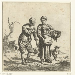 Bauer und Bäuerin im Gespräch