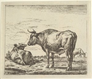 Stehender Stier, aus Verschiedene Tiere