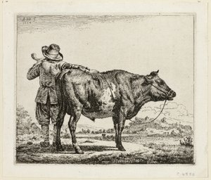 Der Kuhhirte und der Stier von Adriaen van de Velde