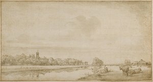 Das Haus mit dem kleinen Turm von Nordosten gesehen von Adriaen van de Velde