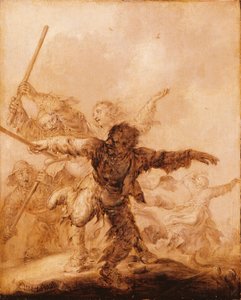 Wütende Schläge von Adriaen van de Venne