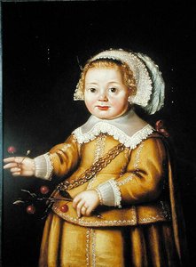 Porträt von Anne Gibson als Kind von Adriaen van der Linde