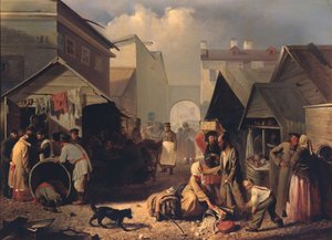 Erfrischungsstand in St. Petersburg, 1858