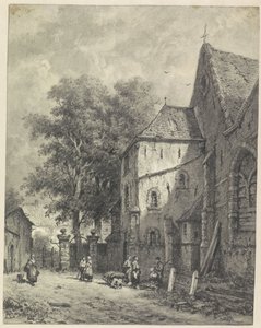 Ansicht bei einer Kirche