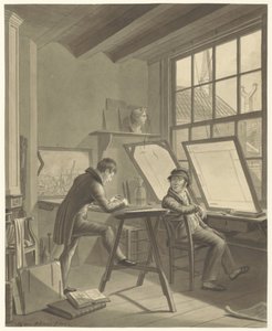 Atelier von Jacob Ernst Marcus in der Rozenstraat in Amsterdam