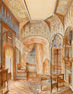 Ein Badezimmer im maurischen Stil, Illustration aus 