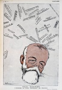 Karikatur von Paul Doumer - Illustration von Adrien Barrere (1877-1931) in „Fantasio“ vom 15.05.1921